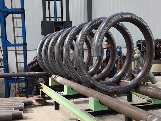 ?159×8mm厚 外徑1470mm盤(pán)管加工